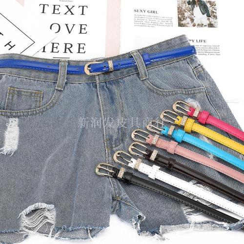 belt female candy color belt female decoration korean simple all-match fashion thin students with skirt fashion pant belt wholesale