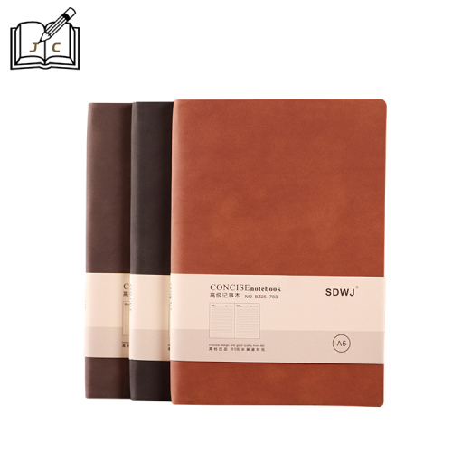 factory direct sales a5 notebook pu imitation leather business retro notepad office notebook customized office notebook