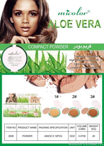 Concealer and Moisturizer Natural Makeup Aloe Deep Flesh Color Single Layer Powder