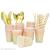 Dazzle Series Stocked Party Banquet Disposable Hotel Paper Tableware Set
