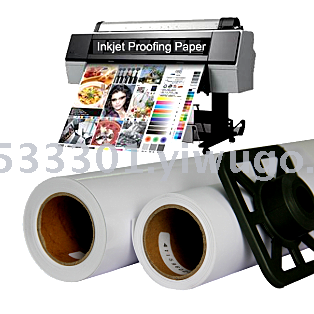 260g rc roll waterproof photo paper high gloss fine velvet thick velvet silk surface， width 610mm length 30m