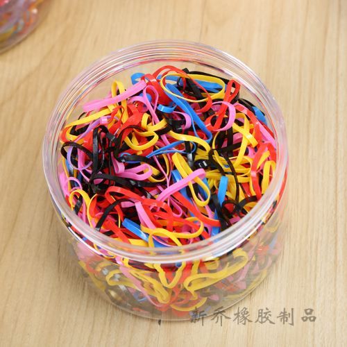 Disposable Rubber Band Baby Girl Hair Tie Black， Colors Leather Cover Little Hair Ring Does Not Hurt Hair Colored Headband Hair Accessories