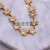 Zircon alloy petal chain bracelet necklace DIY accessories