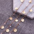 Zircon alloy wafer chains handmade DIY accessories bracelet necklace accessories