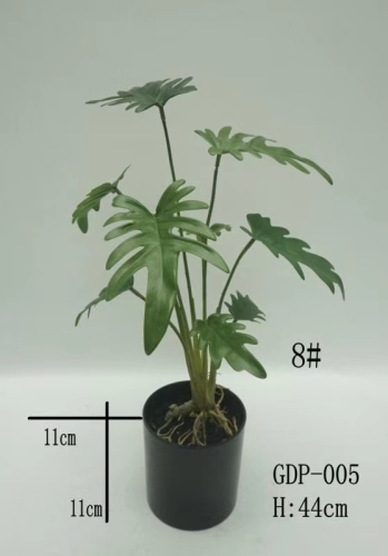 仿真花仿真果仿真叶小盆高仿植物苹果叶龟背叶小天使