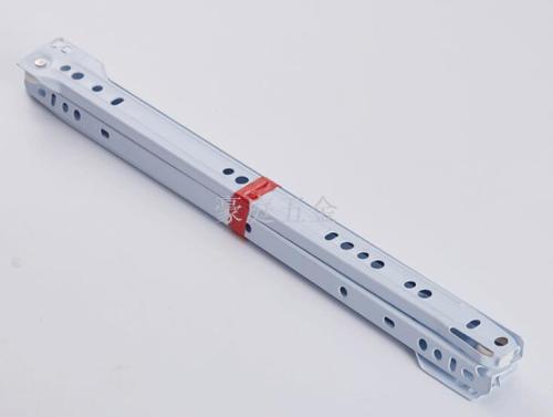 White Powder Spraying Two Segments Ordinary Track Roller Mute Slide Drawer Bottom Guide Rail Silencer Nylon Slide