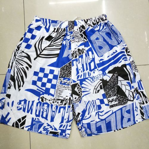 men summer loose quick-drying pajama pants men‘s beach pants sports pants fifth pants flower shorts casual big shorts pants