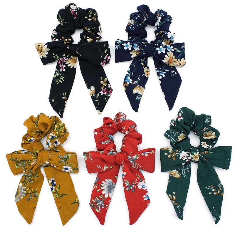 Cross-border new flower bow hair Circle women's fashion personality hair ribbon