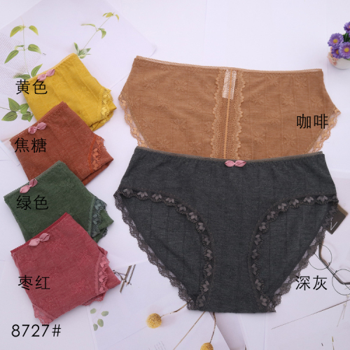 Foreign Trade Domestic Underwear Women‘s Underwear girls‘ Cotton Briefs Lace Lace Lace Pants Factory Direct