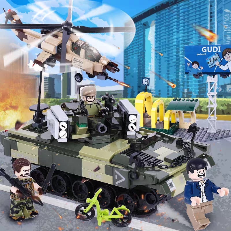 积木玩具乐高 lego 玩具坦克系列积木陆空对决益智玩具8037积木