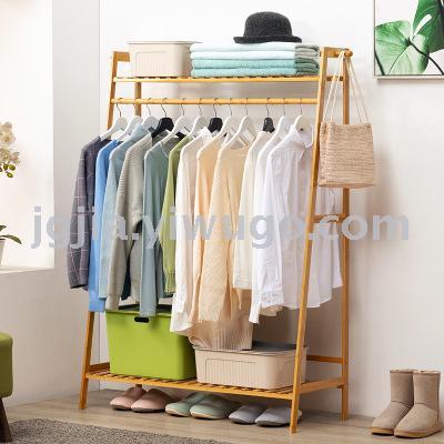 Simple Coat Rack Floor Clothes Bedroom and Household Solid Wood Storage Storage Hanger Simple Modern
