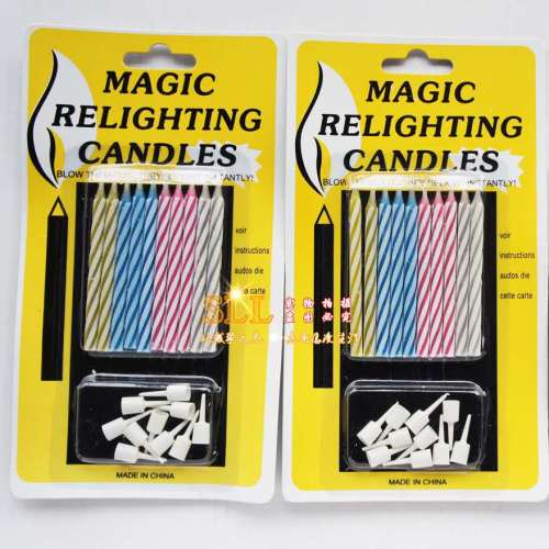 Magic Candle Blow-out Thread Paraffin Compound Candle