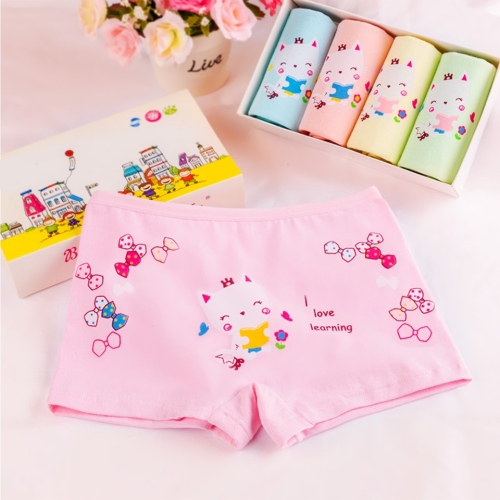 Girls‘ Boxer High Quality Cotton Baby Children Cartoon Cute Medium and Big Children 1-3-5-7-9 Years Old Children‘s Underwear HT