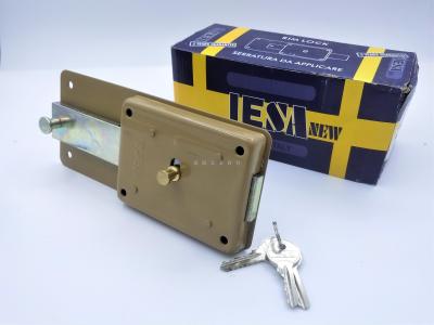 External Gate Lock Anti-Theft Door Lock Iron Door Lock 6-Gear Switch External Door Lock IESA Card