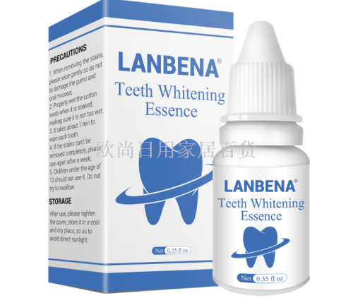 Blue Berna Tooth Spot net Teeth Whitening Essence Tooth Washing Liquid Only for Foreign Trade Exclusive 