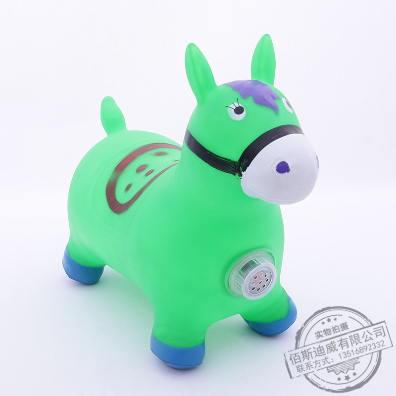 Inflatable horse toy the children 's jumping horse enlarged and thickened jumping deer environm