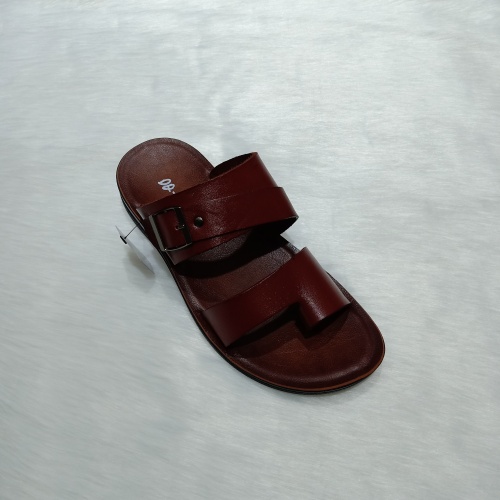 Custom Fashion Men‘s Slides New Summer Leather Custom Leisure， Beach Slippers