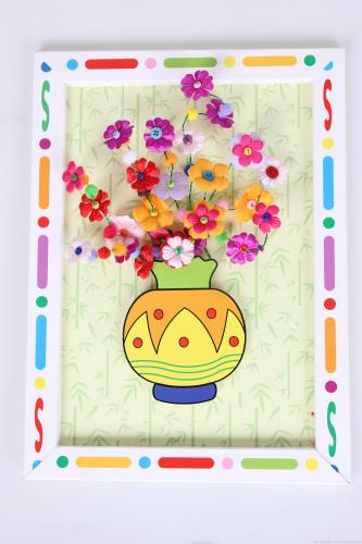 diy flower arrangement handmade stickers series decorative vase