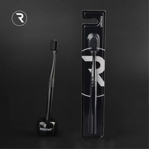 rinows | ruinashi r19-210 cylindrical non-slip toothbrush brand adult toothbrush cleaning tooth-cleaners