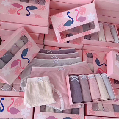 Women's Underwear Flamingo Generation Factory Direct Sales 5 Gift Box Women's Seamless Lac