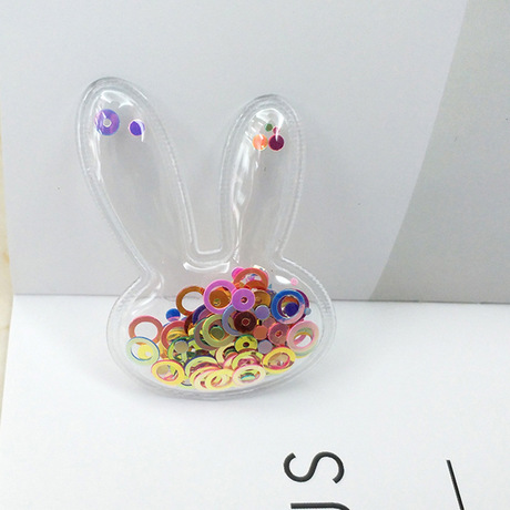 Foreign Trade Supply Bunny Sequined Clothing Customized L down Jacket Inflatable Label Bubble Univer