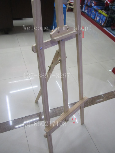Large Shelf 170 Pine Stand Easel Display Stand Floor-Standing Rack Foldable Lifting Easel Shelf