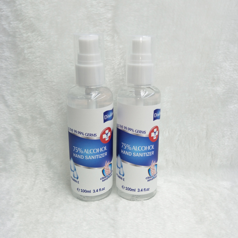 75% alcohol disinfectant gel for wash hands free
