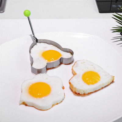 Kitchen household stainless steel omelette mold non - stick heart - shaped egg the grinder love bento omelette pancakes model