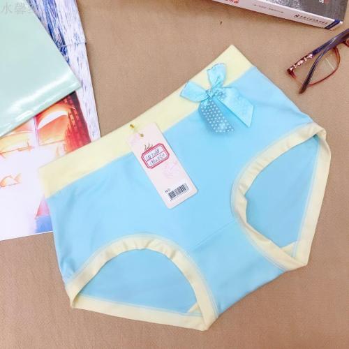 foreign trade underwear women‘s underwear girl briefs bow mid-waist pants mummy pants factory direct sales