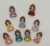 Cartoon resin princess series patches diy hair accessories for children hair clips rubber band accessories mobile phone case beauty material
