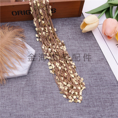 Fine alloy with heart metal o-type chain handmade DIY material bracelet necklace decoration accessories
