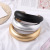 The new Europe-American cross-border leather hair hoop fashion buckle thickened bag cloth wide-brimmed Headband hair ornament B111