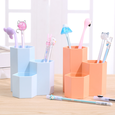Pen Holder Ins Creative Stylish and Versatile Student Pen Holder Storage Box Cute Makeup Brush Storage Tube Fresh