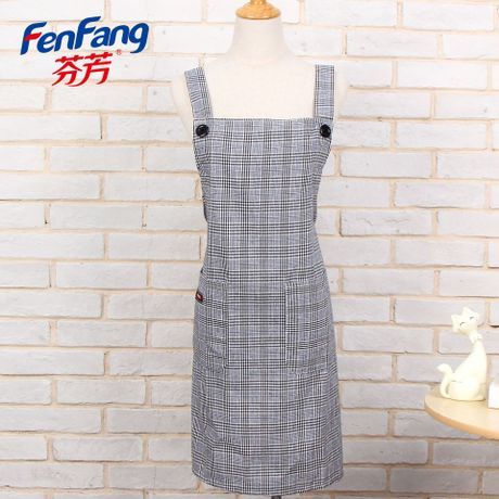 factory direct cotton and linen apron advertising customization household strap waterproof oil-proof antifouling support customized logo