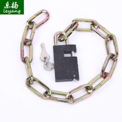 Manufacturers direct a variety of specifications chain lock square galvanized bicycles lock motorcycle lock theft practical and convenient