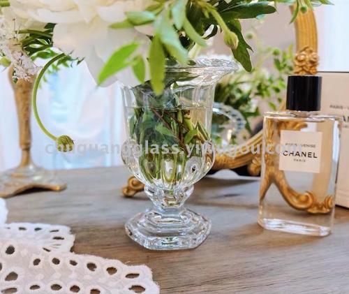 chuguang glass crystal vase transparent vase flower arrangement hydroponic home decoration