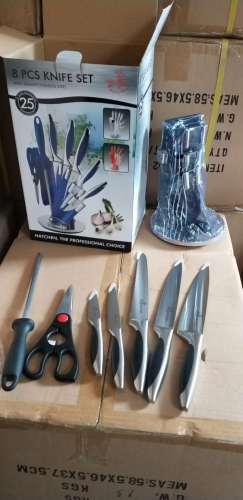 ， 8pcs steel handle knife set