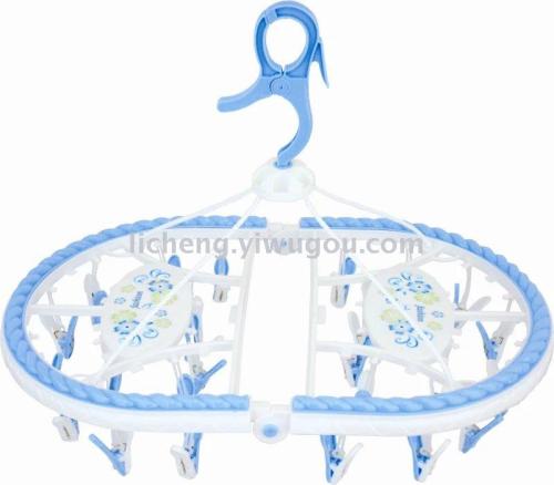 multifunctional foldable clothes hanger plastic clothes hanger drying rack socks underwear clothes hanger windproof clothes hanger