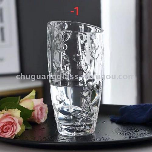 chuguang glass crystal vase transparent vase flower arrangement hydroponic home decoration