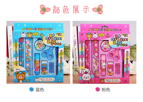 special offer t009 stationery set gift box creative children cute stationery wholesale christmas gift customization