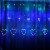 Cross-Border Hot Led Heart Light Curtain Light Small Colored Lights String Flashing Light Ins Style Decoration Bedroom Girl Heart Romantic