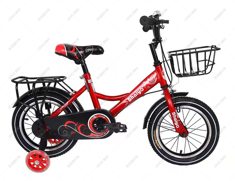 宾利 儿童自行车 leho bike 带后座 车篮 辅助轮带灯