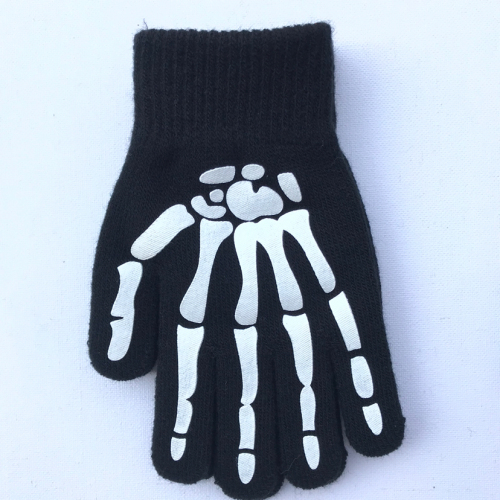 high quality for boys around 10 years old personalized offset printing color customized bone claw touch screen gloves