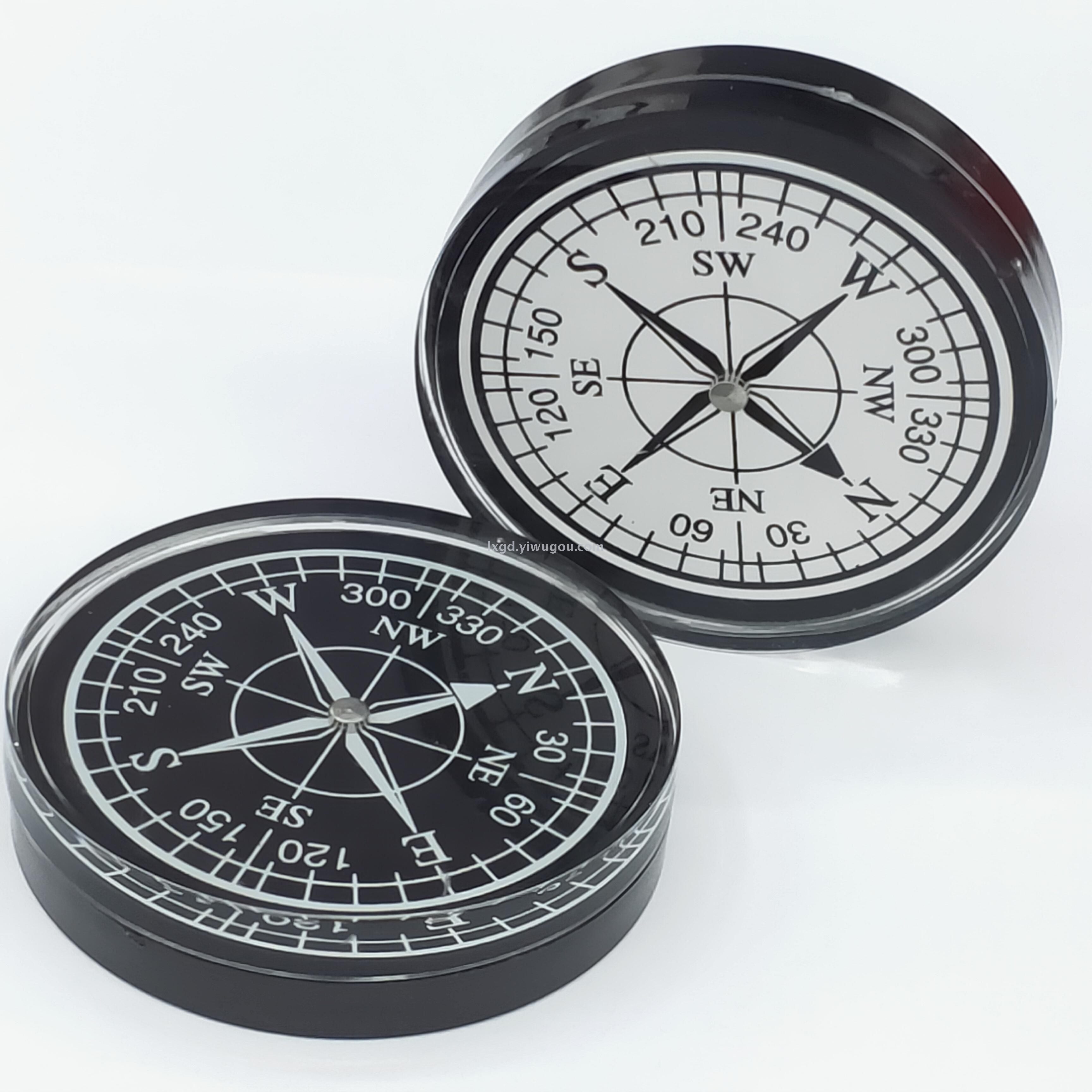 dc63半透明亚克力63mm罗盘指南针 指北针