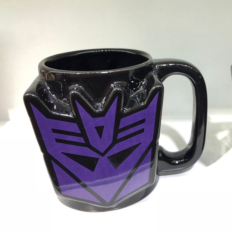 新款大黄蜂擎天柱陶瓷杯 咖啡杯 变形金刚 3d立体马克杯 个性水杯