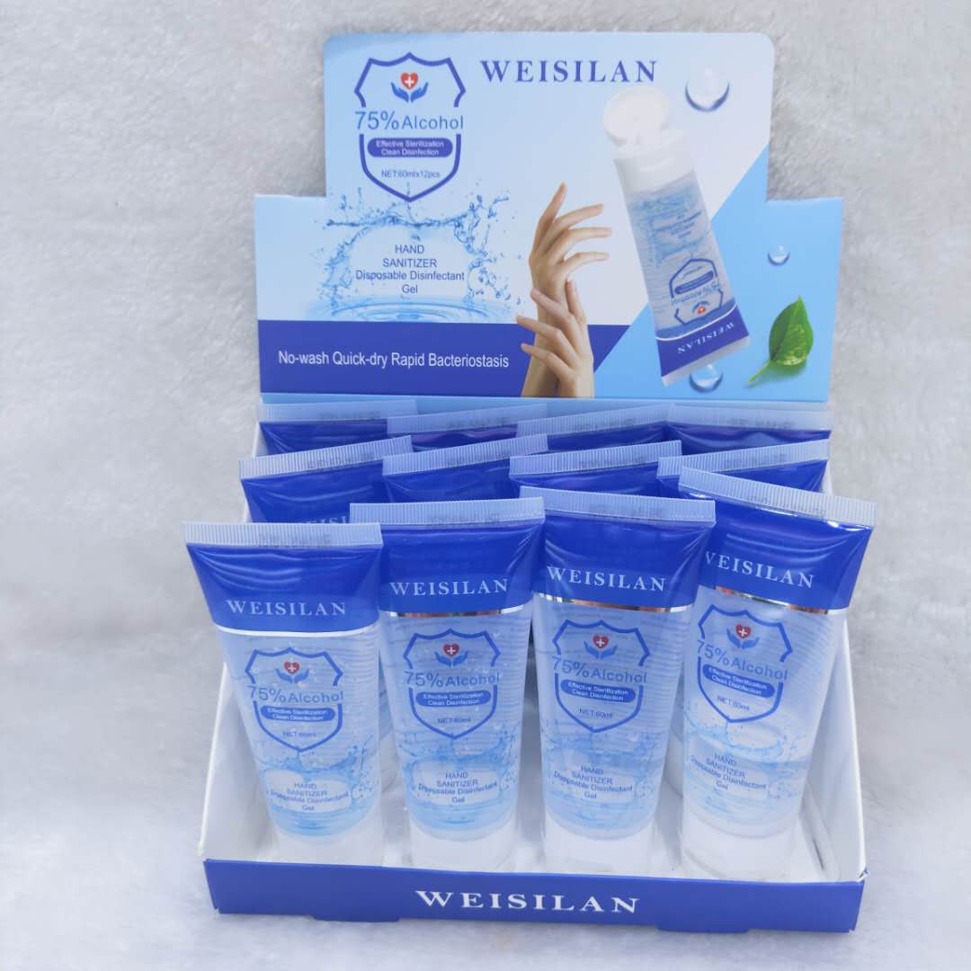 With 75 % alcohol and 60ML hand wash solution, manufacturer has double certification