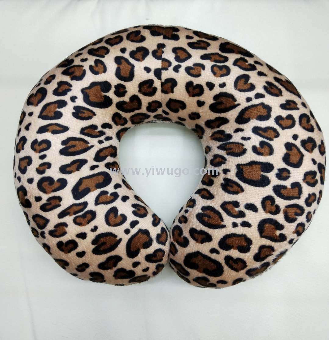 leopard print neck pillow