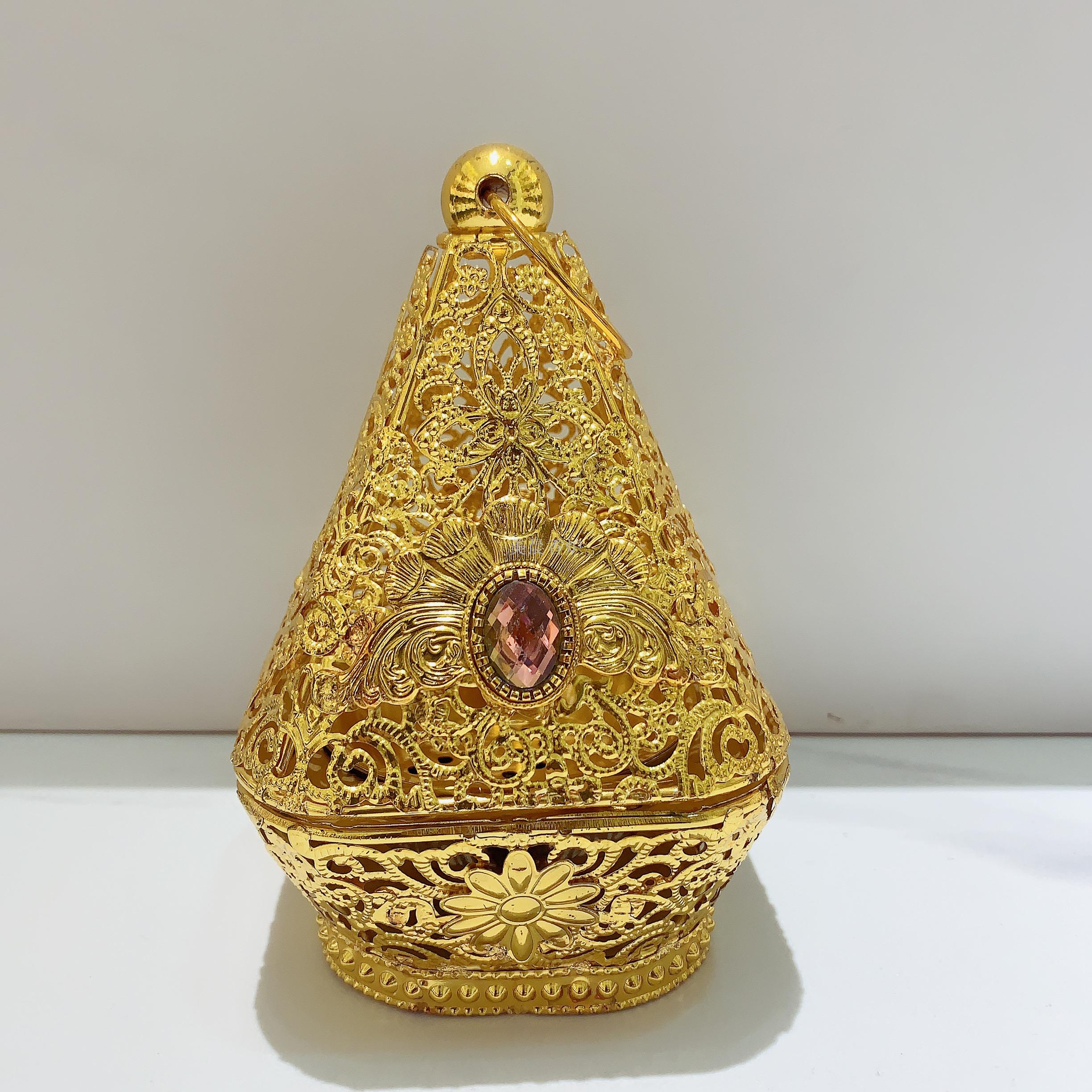 阿拉伯金属宝塔型炭炉熏香炉 incense burner_美晨阿拉伯陶瓷铁件薰