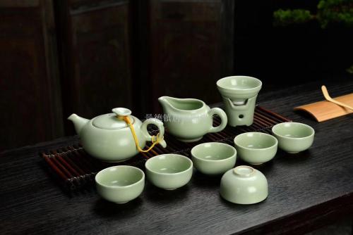 Ge Ware Ru Ware Tea Set Ceramic Teaware Tea Cup Teapot Gaiwan Tea Leak Teahouse Gift Teaware Tea Tray Tea Bowl