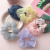 Korea college style organza check large intestine hair ring chiffon ball string ponytail string ins web celebrity hair accessories